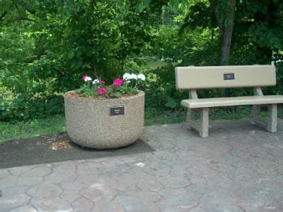 Rive Walk Bench and Planter